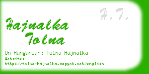 hajnalka tolna business card